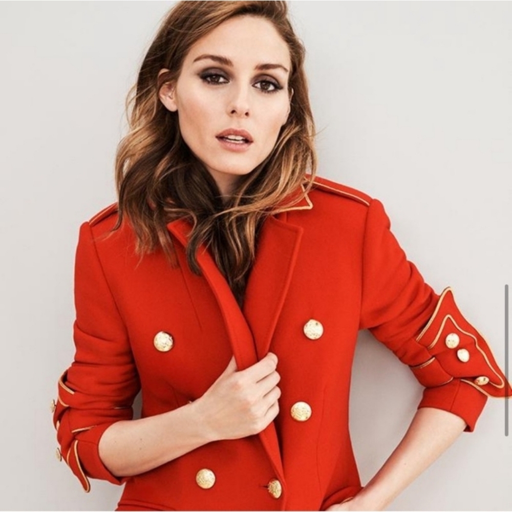 Banana Republic X Olivia Palermo Long Military Overcoat MP